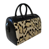 YSL 12 Hour Calfskin Leather Pony Hair Duffle Bag