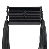 YSL Black Plexiglass Minaudiere Opium Box Bag