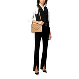YSL Gabby Monogram Quilted Lambskin Leather Light Brown Shoulder Bag