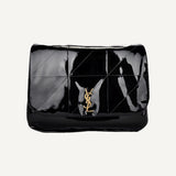 YSL Jamie Black Patent Leather Chain Strap Large Shoulder Bag