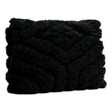 YSL Loulou Black Shearling Medium Shoulder Bag
