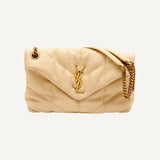 YSL Lou Puffer Quilted Leather Medium Shoulder Bag