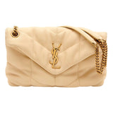 YSL Lou Puffer Quilted Leather Medium Shoulder Bag
