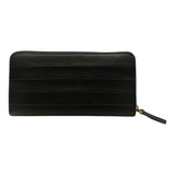 Valentino Garavani Diary Lines Black Grain Leather Zip-Around Long Wallet