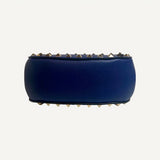 Valentino Rockstud Blue Leather Small Chain Crossbody Bag