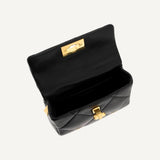 Valentino Roman Stud Black Nappa Leather Small Crossbody Bag