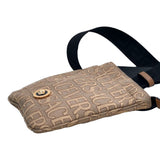 Versace Canvas La Medusa Logo Print Small Crossbody Bag