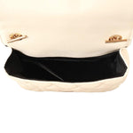 Versace La Medusa Nappa Quilted Beige Leather Chain Small Crossbody Bag