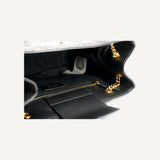 Versace La Medusa Nappa Quilted Black Leather Large Tote Bag