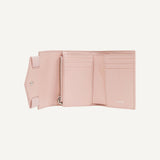 Versace Medusa 95 Dusty Pink Leather Zipper Card Holder Slim Wallet