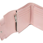 Versace Medusa 95 Dusty Pink Tri Fold Snap Wallet Card Holder