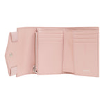 Versace Medusa 95 Dusty Pink Tri Fold Snap Wallet Card Holder
