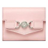 Versace Medusa 95 Dusty Pink Tri Fold Snap Wallet Card Holder