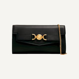 Versace Medusa 95 Small Black Wallet on Chain Crossbody Bag