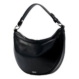 Versace Repeat La Medusa Small Hobo Shoulder Bag Black Calfskin Leather